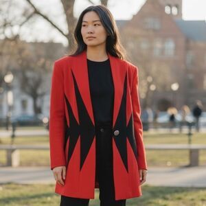 Vintage Emblem Red & Black Jacket